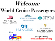 Welcome world cruise passengers logos from cruise lines
